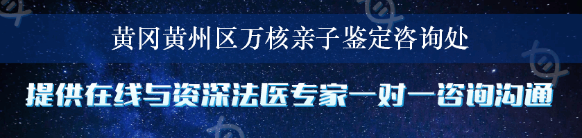 黄冈黄州区万核亲子鉴定咨询处